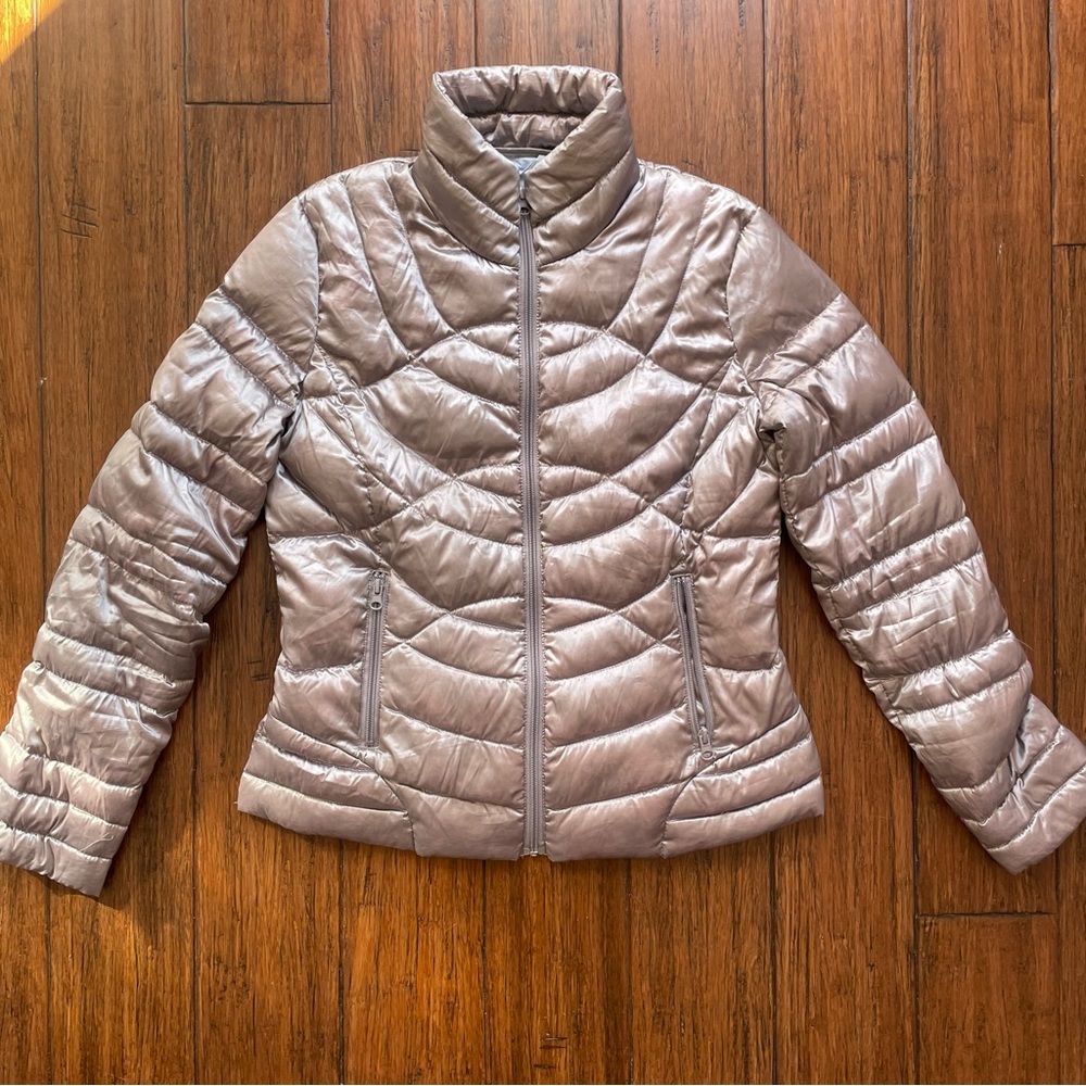 Vintage Bernardo Silver Puff Jacket